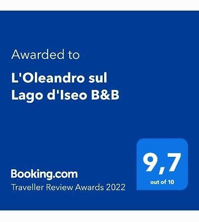 L'Oleandro Sul Lago D'Iseo B&B Sulzano Exterior photo